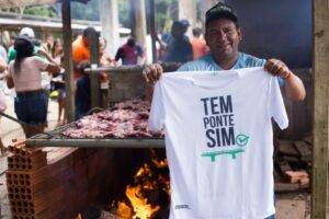 Em clima de festa e alta expectativa, moradores do bairro Sibéria aguardam entrega de ponte histórica em Xapuri com churrasco